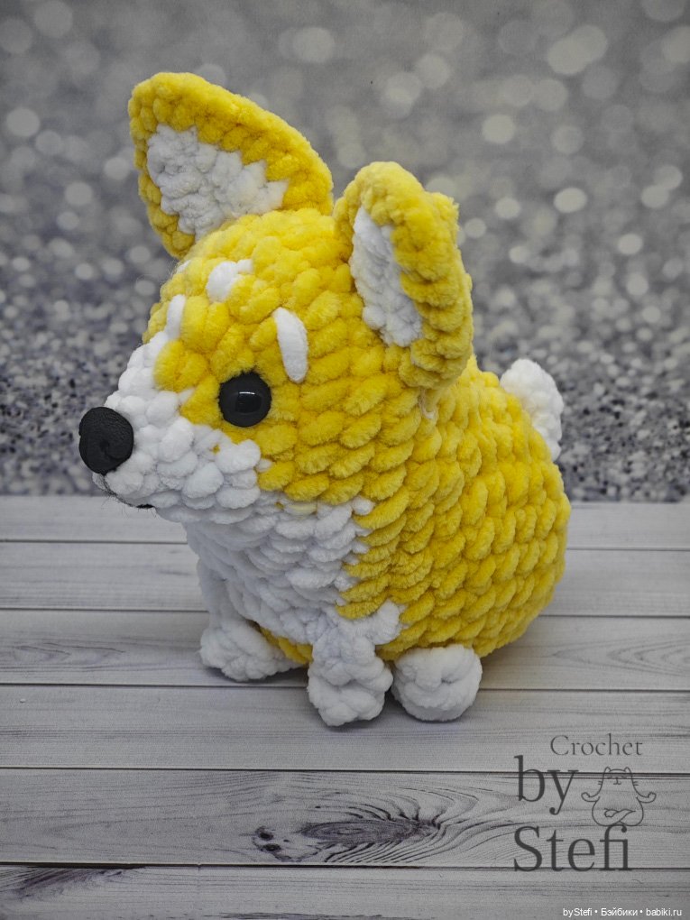 Плюшевый пёсель — Вязаные игрушки и амигуруми: крючком (фото 4)