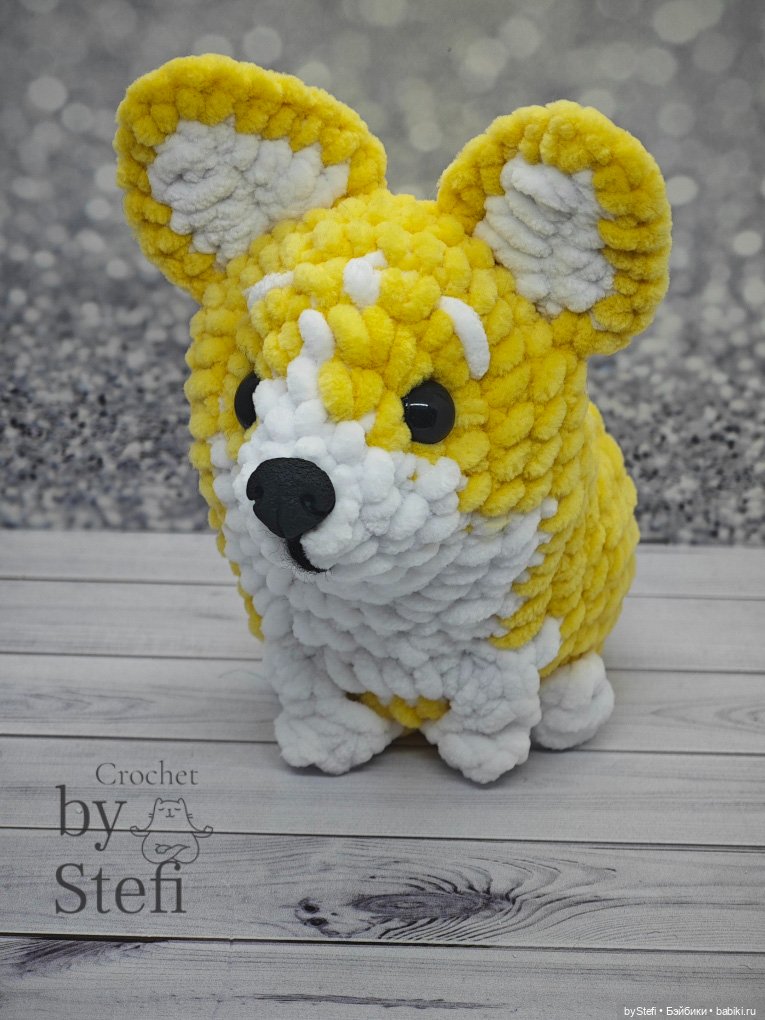 Плюшевый пёсель — Вязаные игрушки и амигуруми: крючком (фото 2)