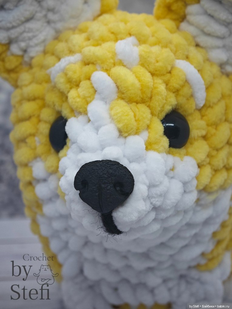 Плюшевый пёсель — Вязаные игрушки и амигуруми: крючком (фото 8)