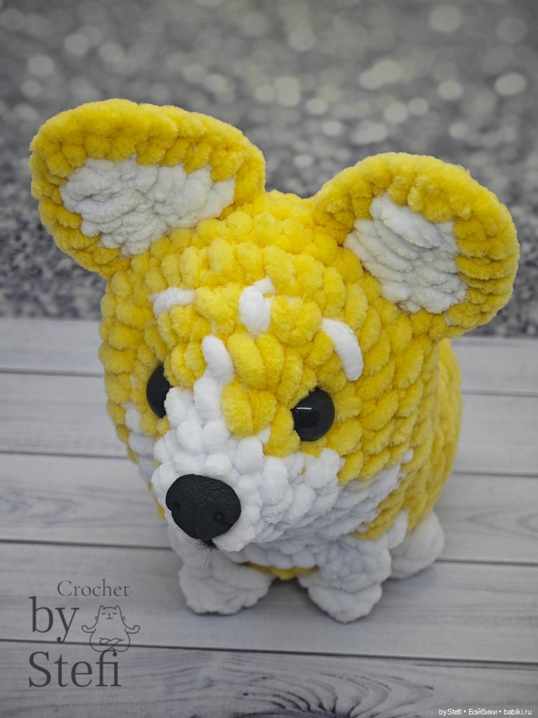 Плюшевый пёсель — Вязаные игрушки и амигуруми: крючком (фото 10)