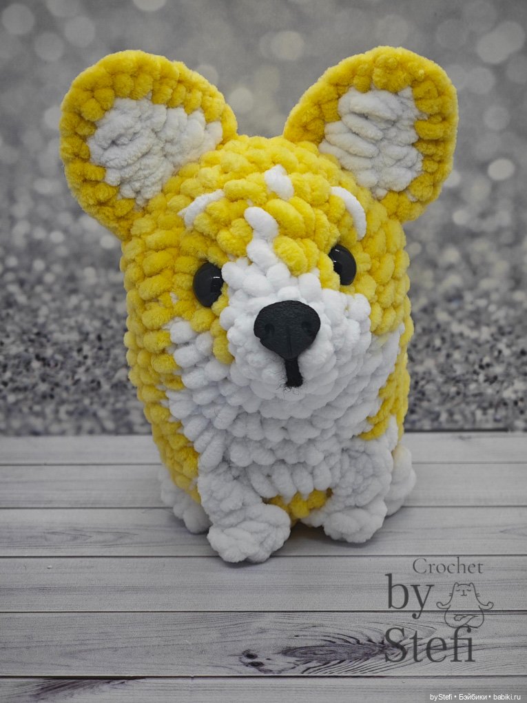 Плюшевый пёсель — Вязаные игрушки и амигуруми: крючком (фото 5)