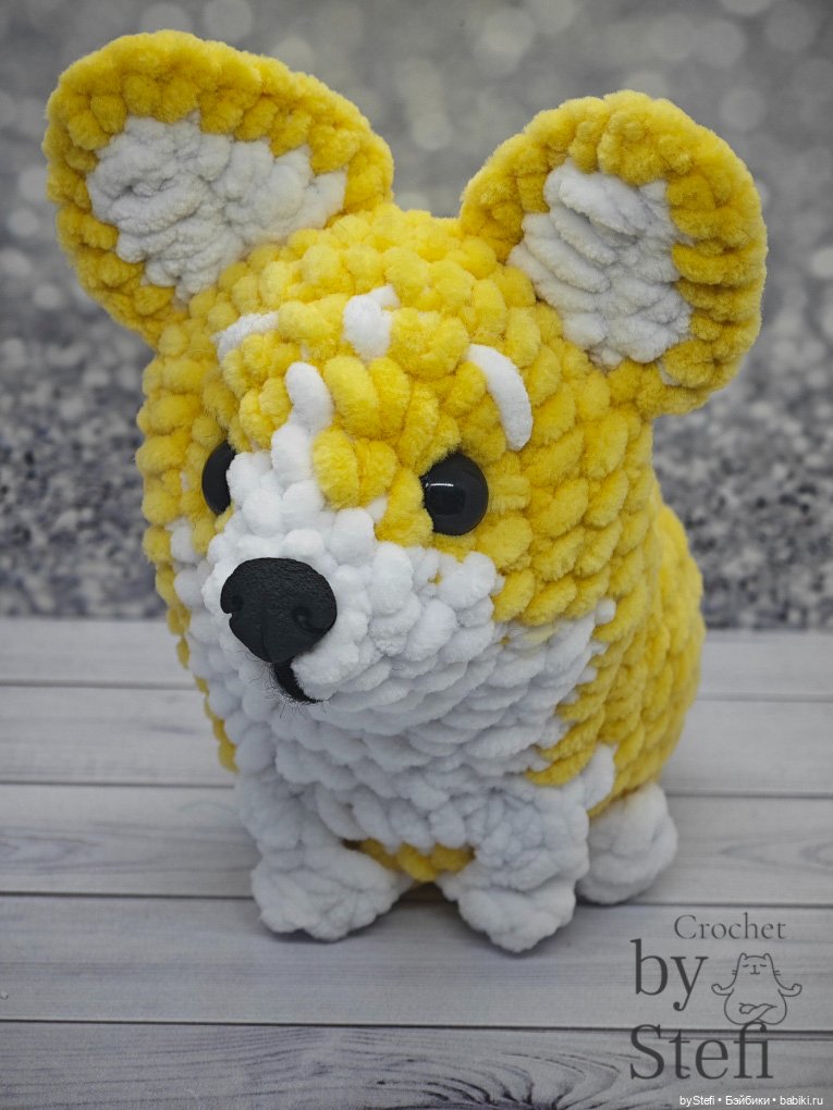 Плюшевый пёсель — Вязаные игрушки и амигуруми: крючком (фото 3)