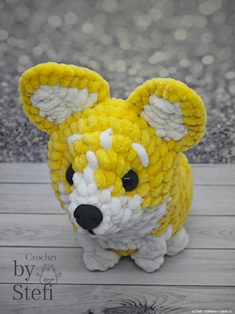 Плюшевый пёсель — Вязаные игрушки и амигуруми: крючком (фото 6)