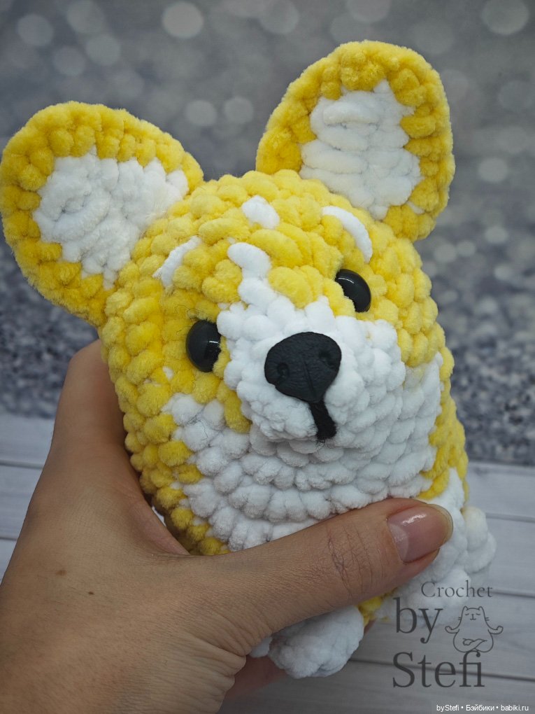 Плюшевый пёсель — Вязаные игрушки и амигуруми: крючком