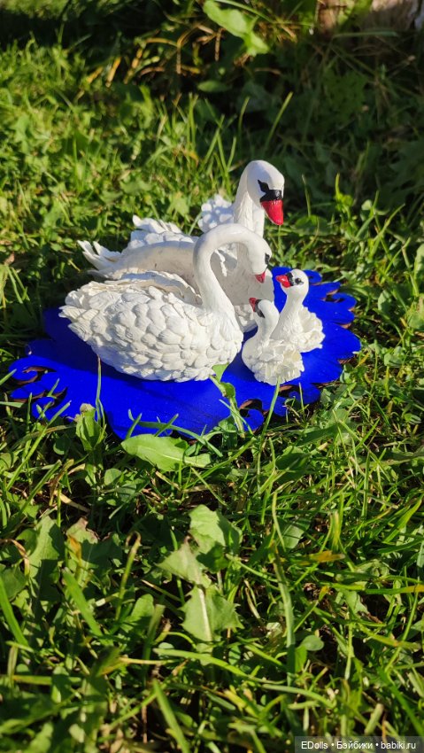 Лебединая песня — Лепка авторских игрушек и папье (фото 4)