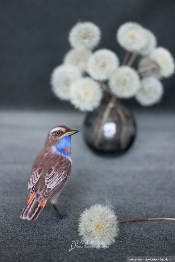 Варакушка - повторушка — Валяные игрушки из шерсти: сухое валяние (фото 10)