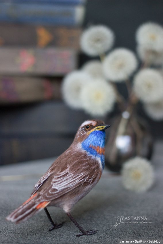 Варакушка - повторушка — Валяные игрушки из шерсти: сухое валяние (фото 2)