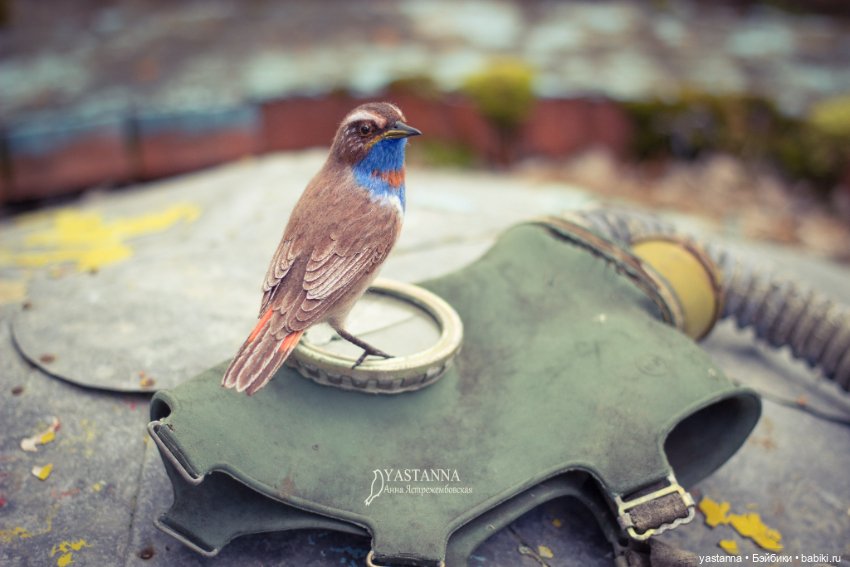 Варакушка - повторушка — Валяные игрушки из шерсти: сухое валяние