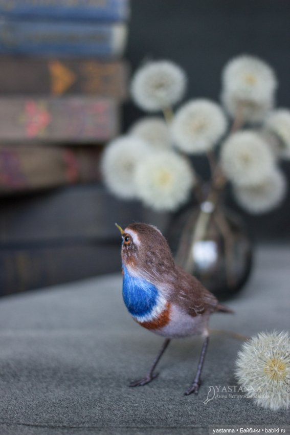 Варакушка - повторушка — Валяные игрушки из шерсти: сухое валяние (фото 6)