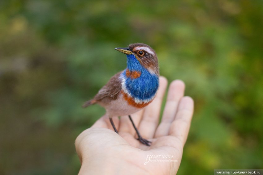 Варакушка - повторушка — Валяные игрушки из шерсти: сухое валяние