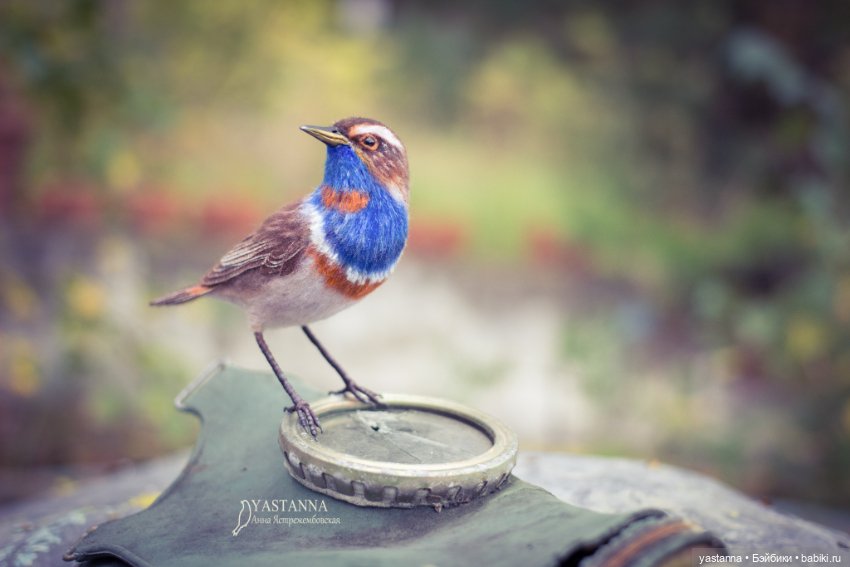 Варакушка - повторушка — Валяные игрушки из шерсти: сухое валяние