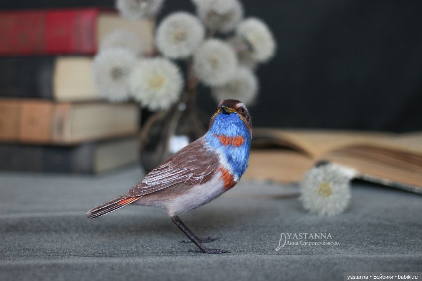 Варакушка - повторушка — Валяные игрушки из шерсти: сухое валяние