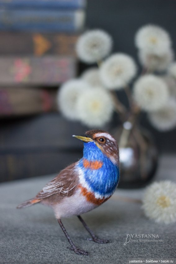 Варакушка - повторушка — Валяные игрушки из шерсти: сухое валяние (фото 4)