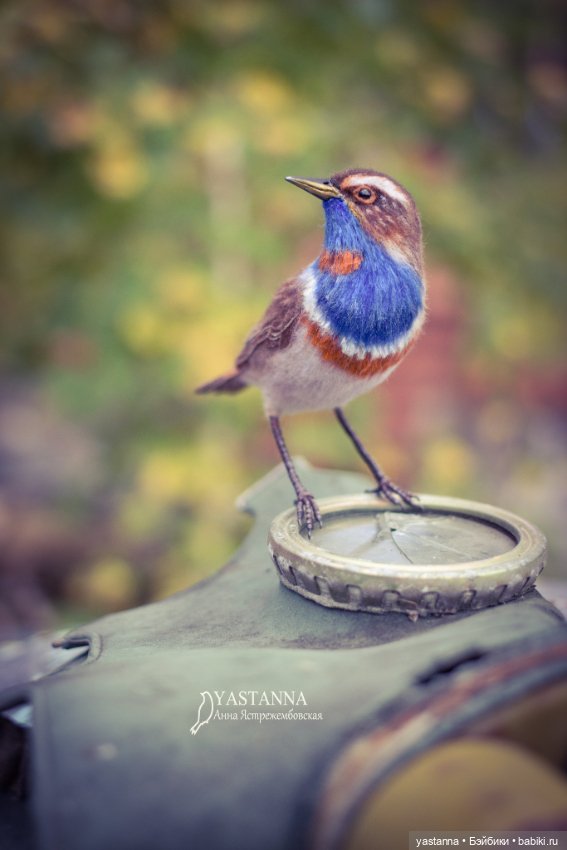 Варакушка - повторушка — Валяные игрушки из шерсти: сухое валяние