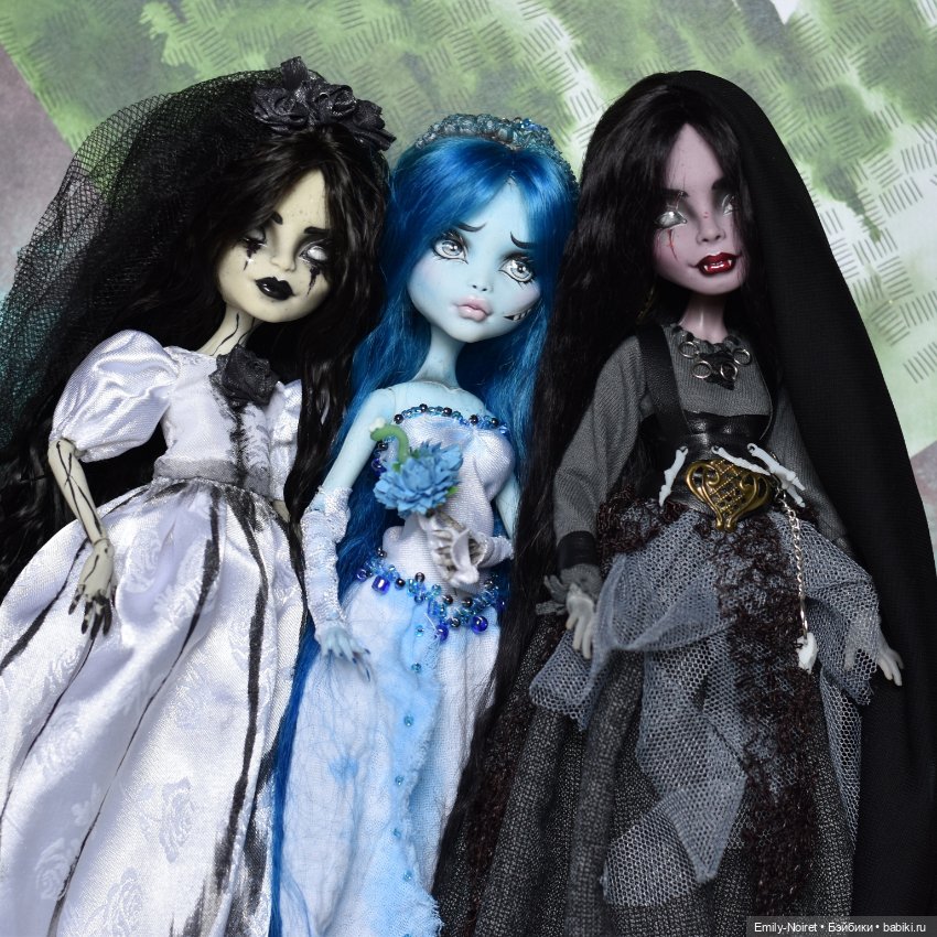 Три невесты — ООАК Monster High и Ever After High: репейнт (фото 2)