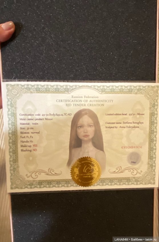 Ещё одна мечта сбылась! Мышка от Анны Добряковой