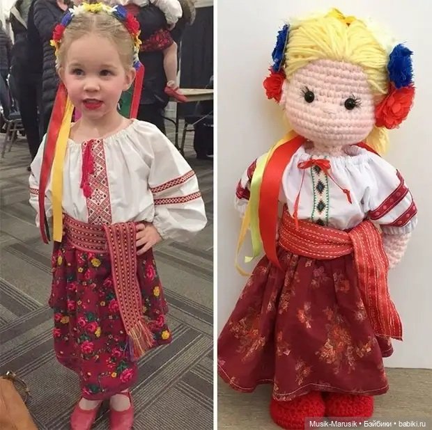Многодетная мать делает вязаные куклы-портреты