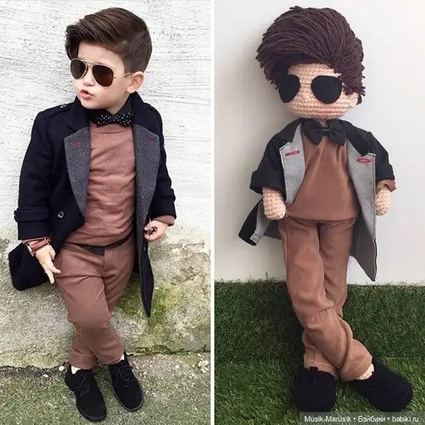 Многодетная мать делает вязаные куклы-портреты (фото 8)