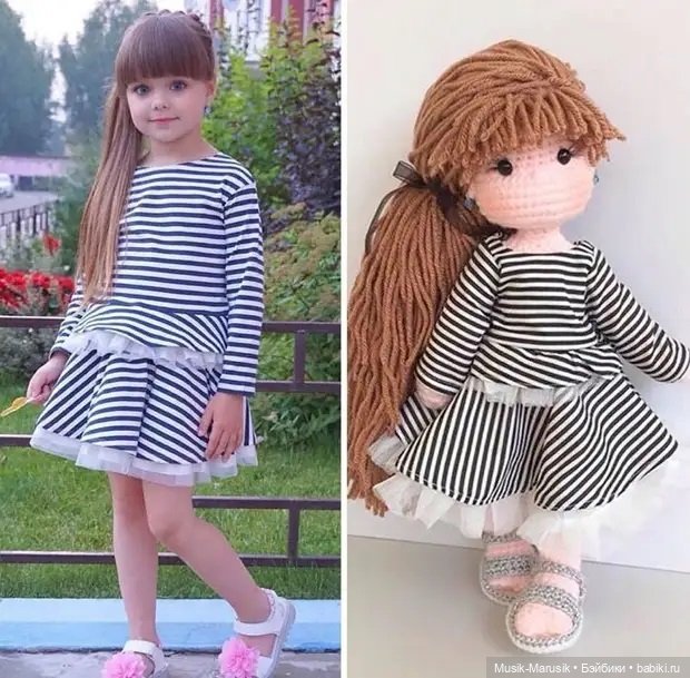 Многодетная мать делает вязаные куклы-портреты (фото 9)