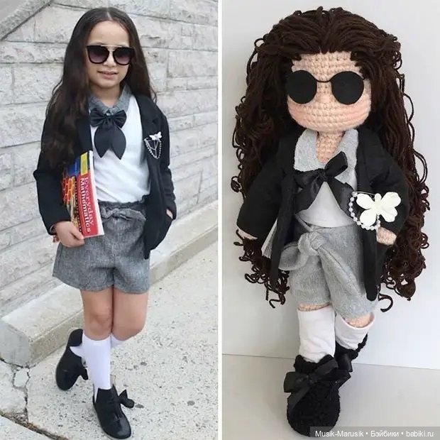 Многодетная мать делает вязаные куклы-портреты
