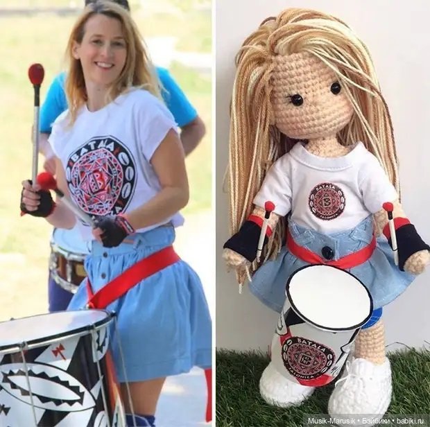 Многодетная мать делает вязаные куклы-портреты