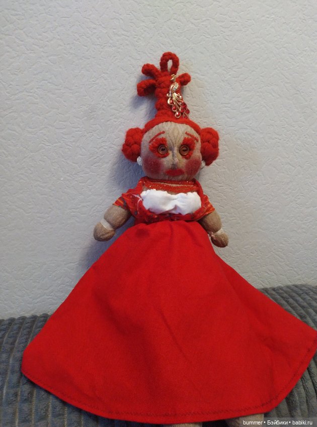 Мои примитивные куклы. Куколка Фёклочка (фото 6)