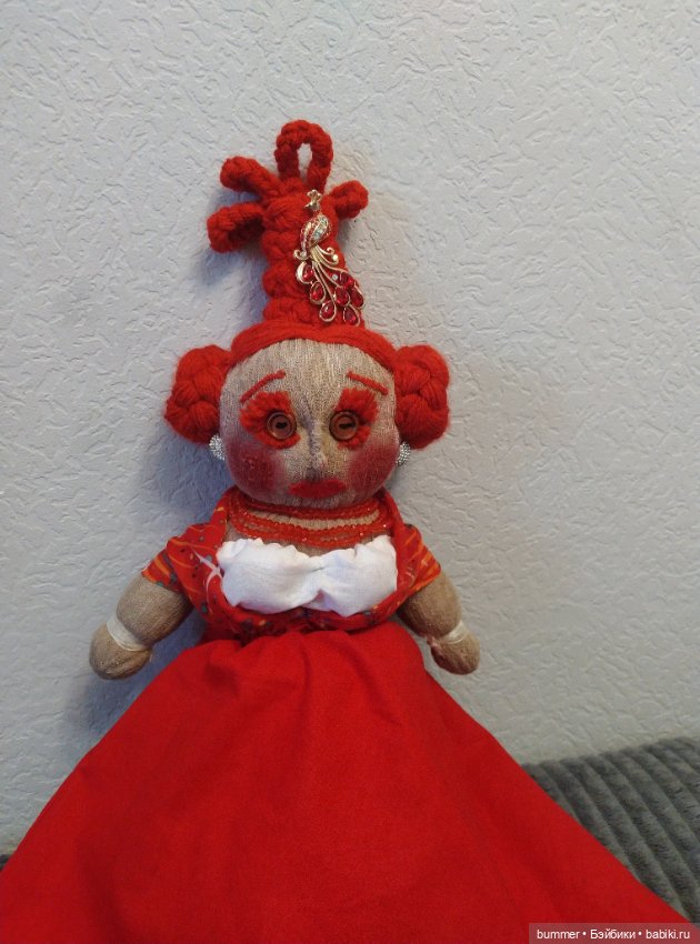 Мои примитивные куклы. Куколка Фёклочка (фото 5)