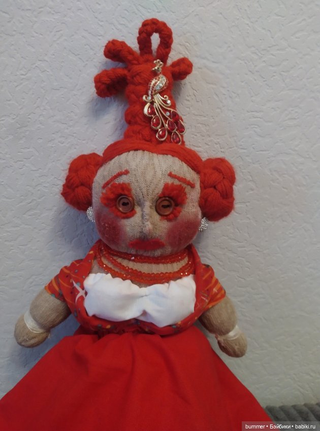 Мои примитивные куклы. Куколка Фёклочка (фото 4)