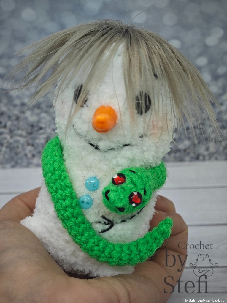 Снеговичок Чубарик — Вязаные игрушки и амигуруми: крючком