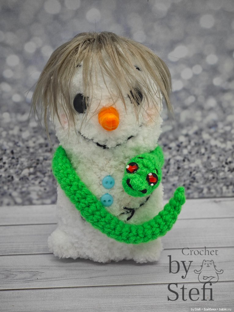 Снеговичок Чубарик — Вязаные игрушки и амигуруми: крючком