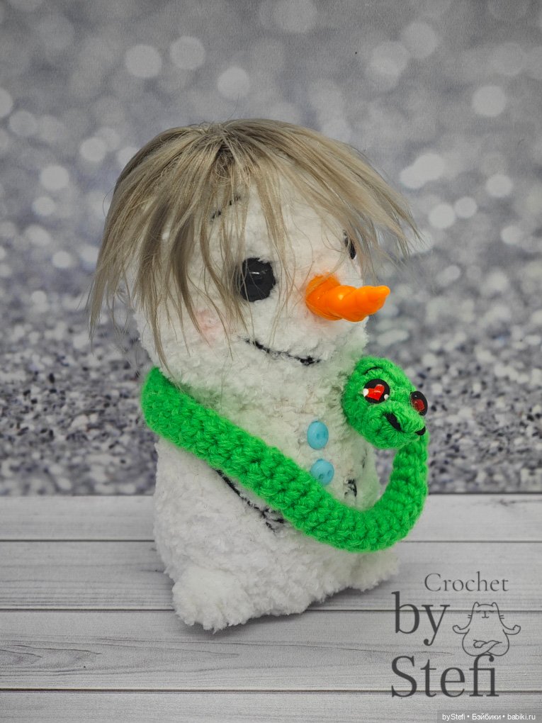 Снеговичок Чубарик — Вязаные игрушки и амигуруми: крючком (фото 3)