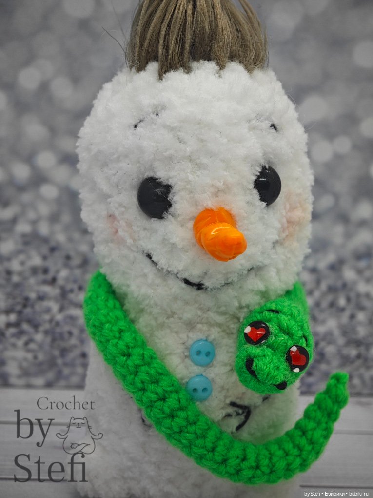 Снеговичок Чубарик — Вязаные игрушки и амигуруми: крючком