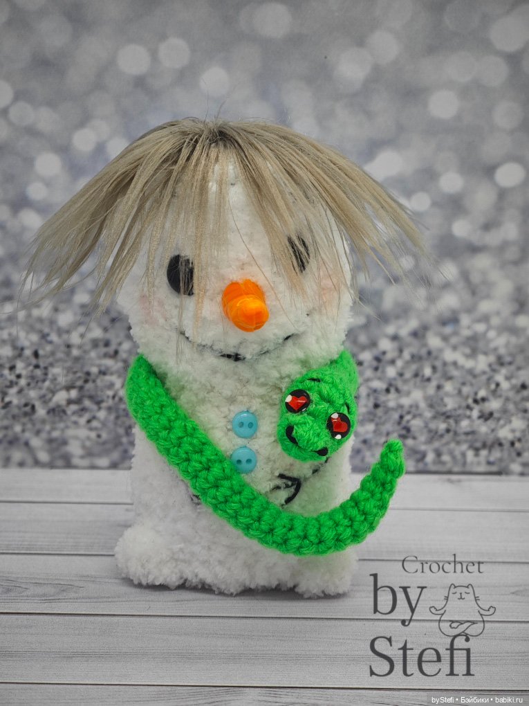 Снеговичок Чубарик — Вязаные игрушки и амигуруми: крючком