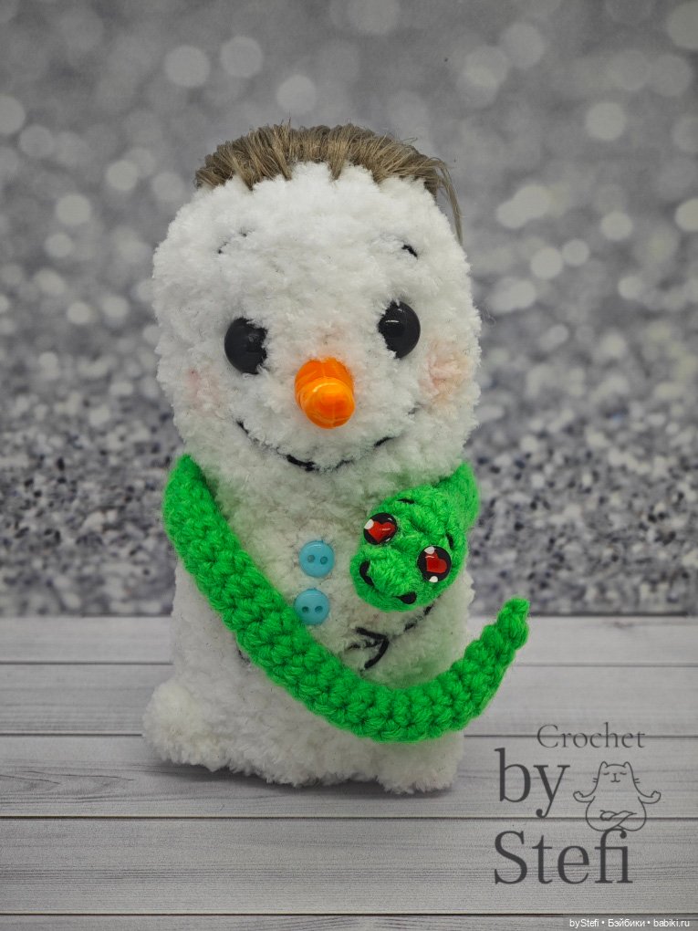 Снеговичок Чубарик — Вязаные игрушки и амигуруми: крючком