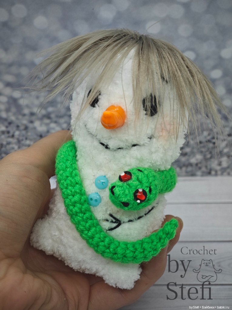 Снеговичок Чубарик — Вязаные игрушки и амигуруми: крючком