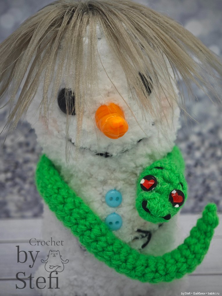 Снеговичок Чубарик — Вязаные игрушки и амигуруми: крючком