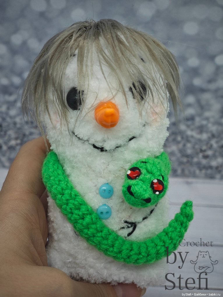 Снеговичок Чубарик — Вязаные игрушки и амигуруми: крючком (фото 5)