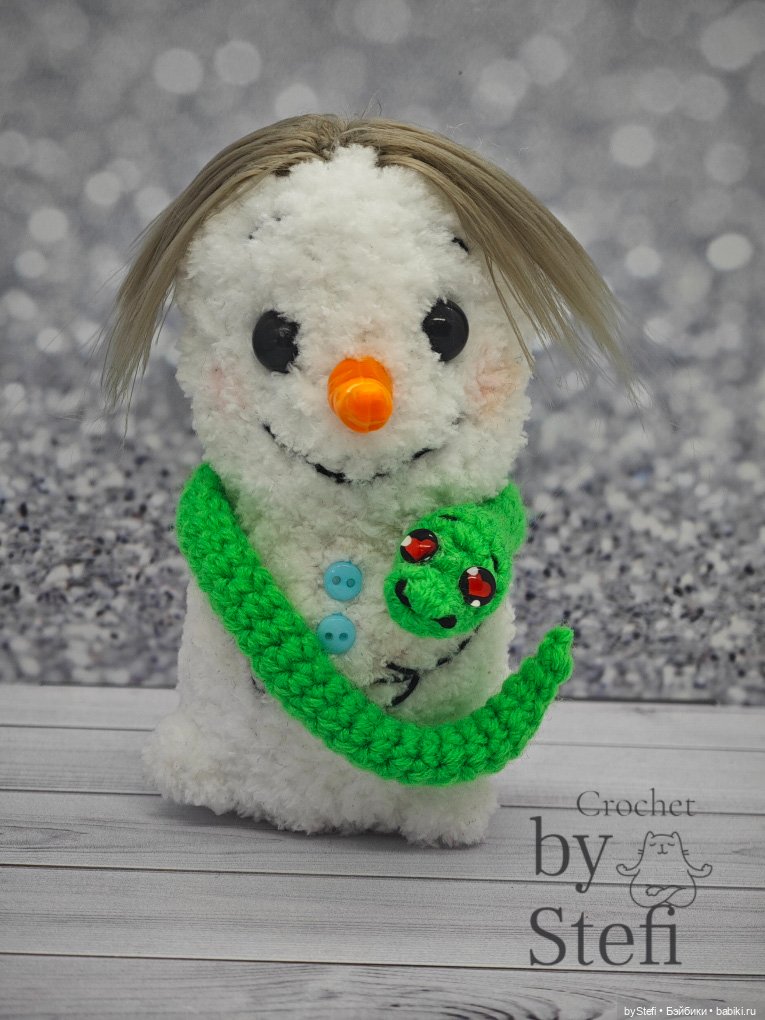 Снеговичок Чубарик — Вязаные игрушки и амигуруми: крючком (фото 10)