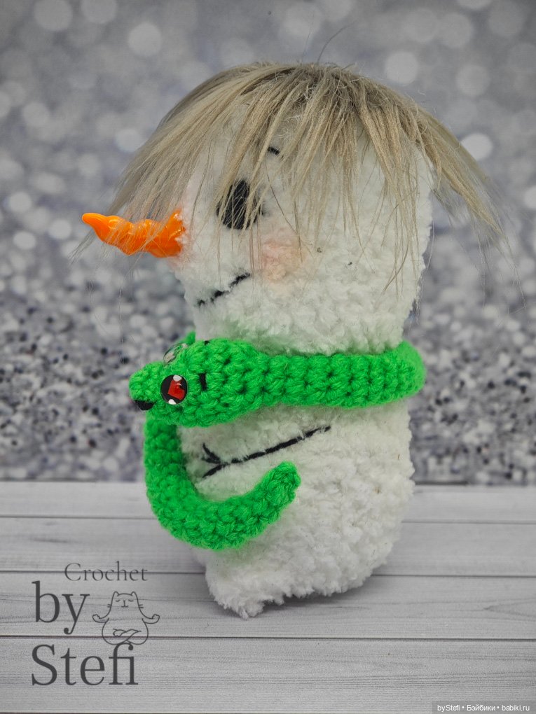 Снеговичок Чубарик — Вязаные игрушки и амигуруми: крючком