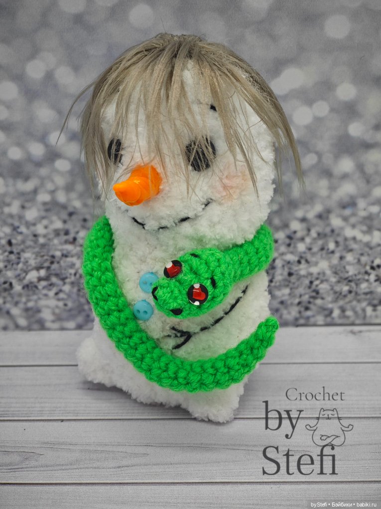 Снеговичок Чубарик — Вязаные игрушки и амигуруми: крючком (фото 4)