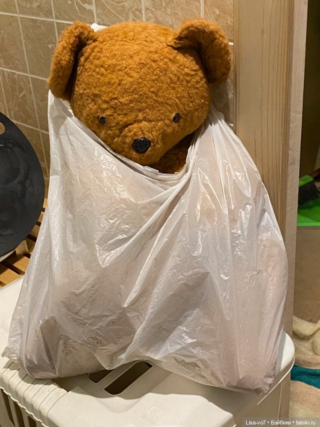 Мишка-обнимашка — Реставрация и преображение кукол: ремонт (фото 7)