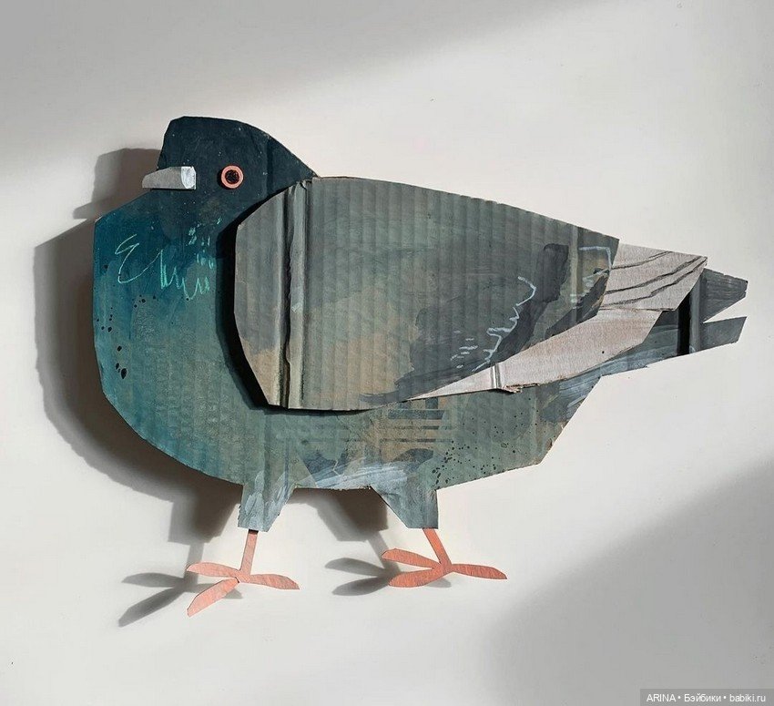 Голуби от Cheryl Cochran — Авторские игрушки из разных материалов: синельная проволока (фото 3)