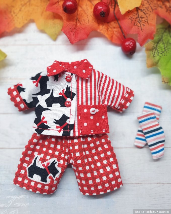 Пижамный стиль — Одежда и обувь для кукол своими руками: фото (фото 6)