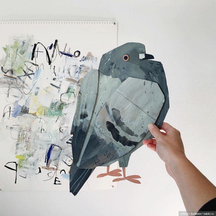 Голуби от Cheryl Cochran — Авторские игрушки из разных материалов: синельная проволока (фото 6)