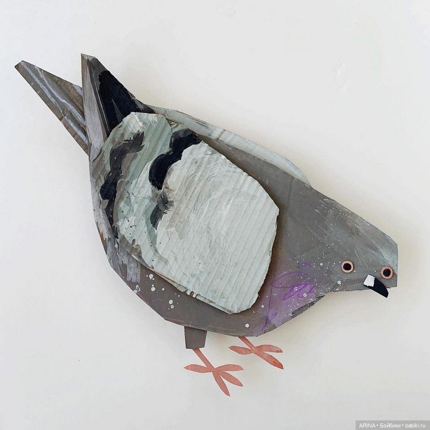 Голуби от Cheryl Cochran — Авторские игрушки из разных материалов: синельная проволока (фото 5)