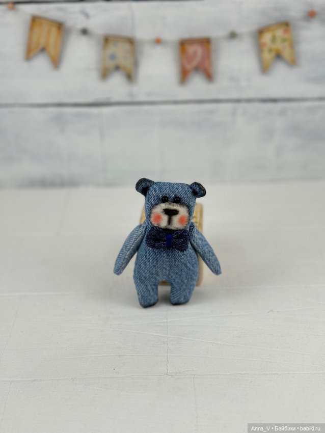 Джинсовые дружочки — Авторские мишки Тедди и друзья: фото (фото 9)