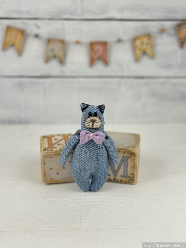 Джинсовые дружочки — Авторские мишки Тедди и друзья: фото (фото 8)