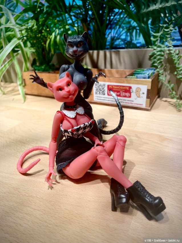 Кошечки🩶🩷 — Домашние фото авторских кукол: личные коллекции