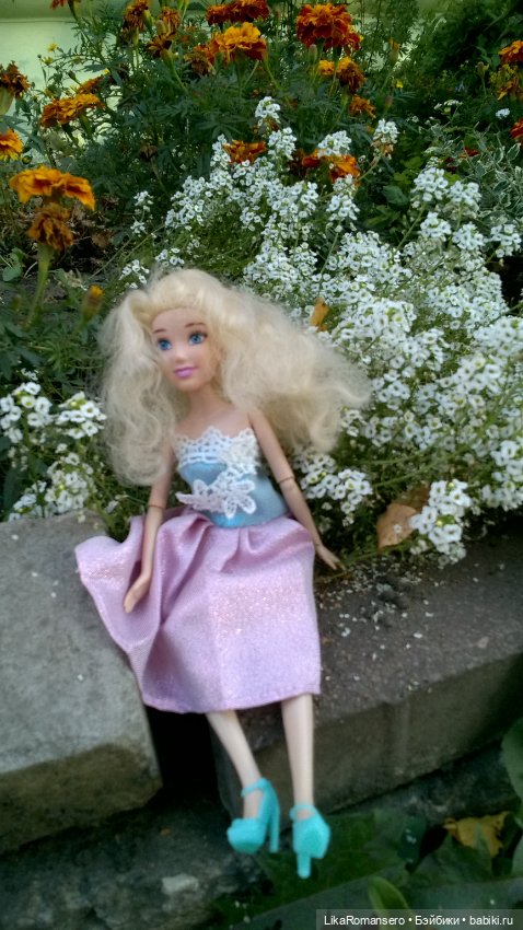 Моя Золушка и осенния клумба у дома