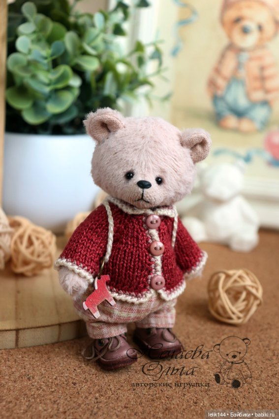 Мини тедди мишка Барри — Авторские мишки Тедди и друзья: фото